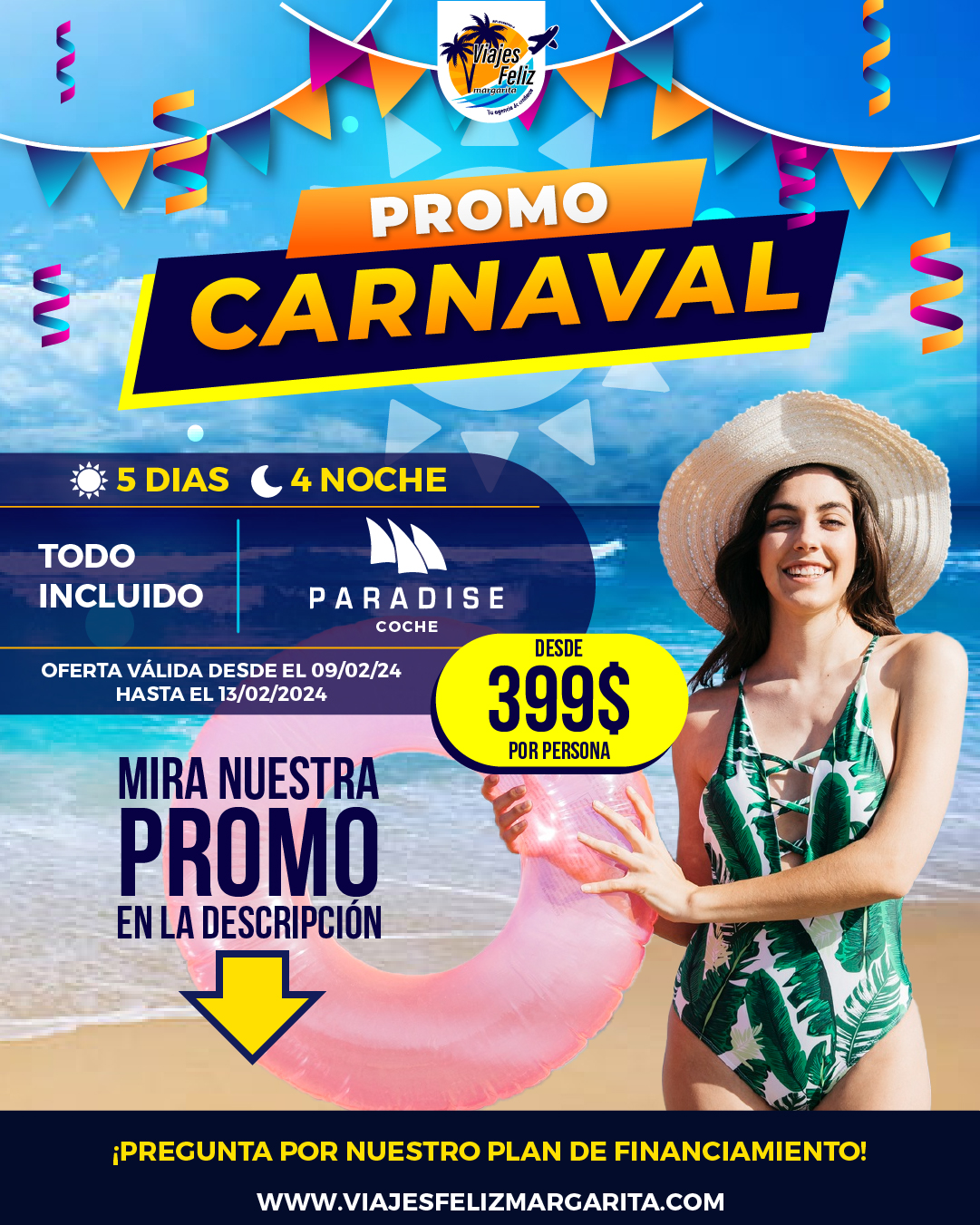 Promoción-Especial-Coche-Paradise-Carnavales-en-Margarita